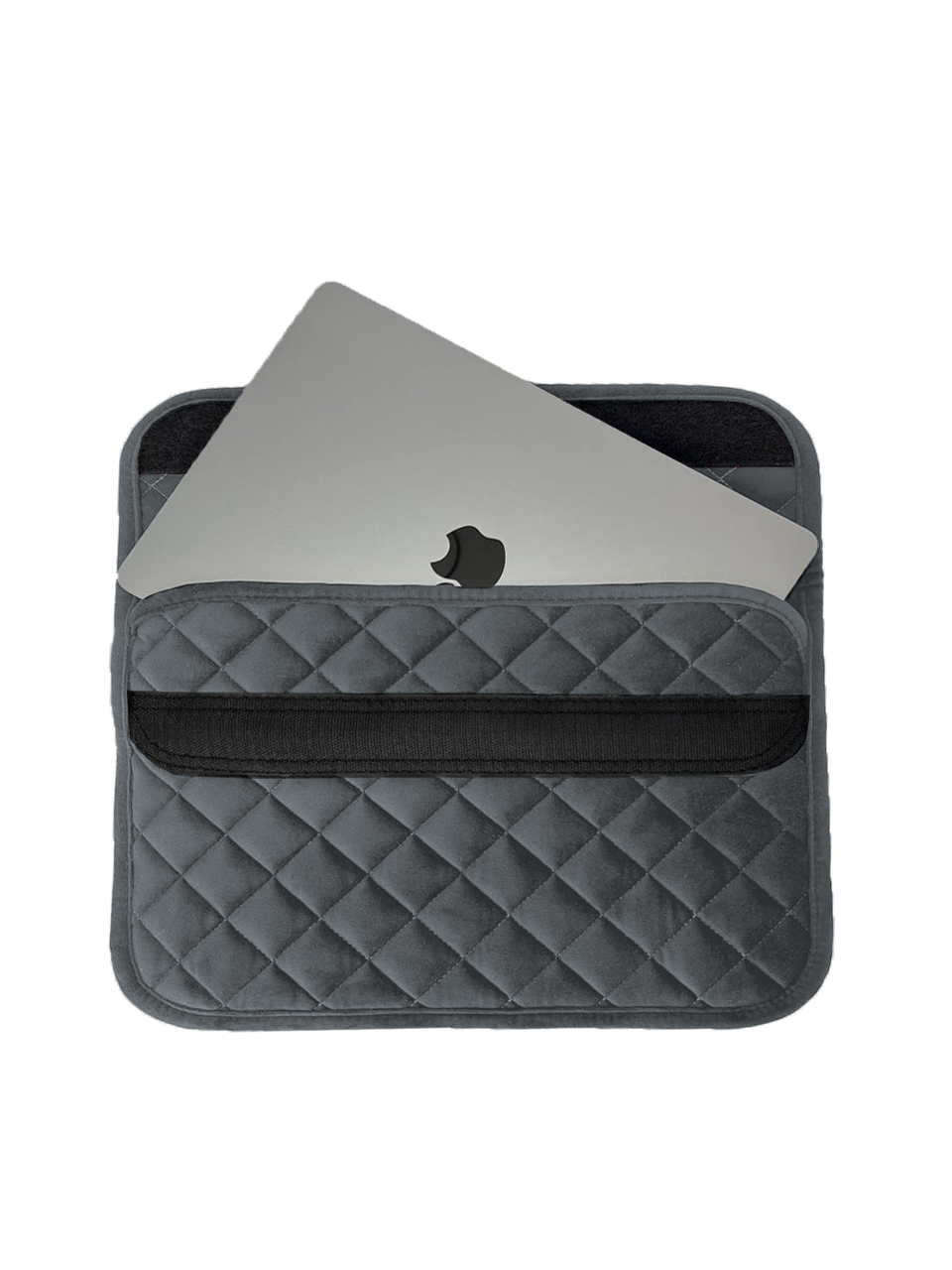  Чехлы для ноутбуков 14 и 15 дюймов - Папка для ноутбука из микровелюра 37х26 цвет: Серый - фото